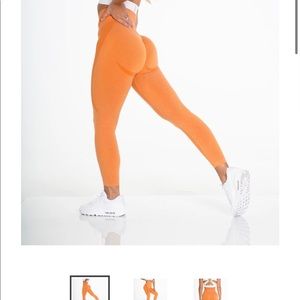 Nvgtn seamless orange leggings